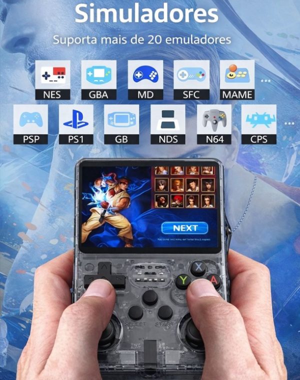 Consola de Jogos Portátil Retro 12.000 Jogos 64Gb